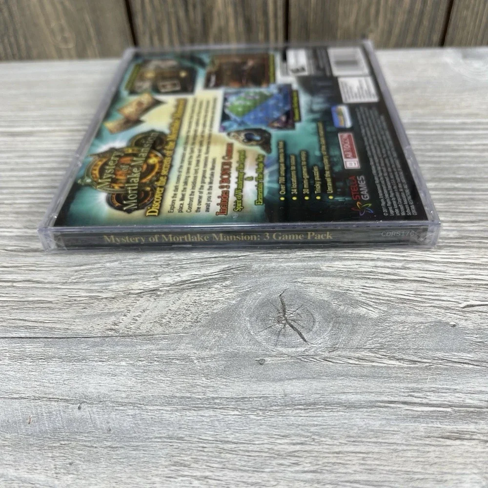 Mystery of Mortlake Mansion: 3 Game Pack (PC, 2011) PC CD/ROM Video Game Sealed